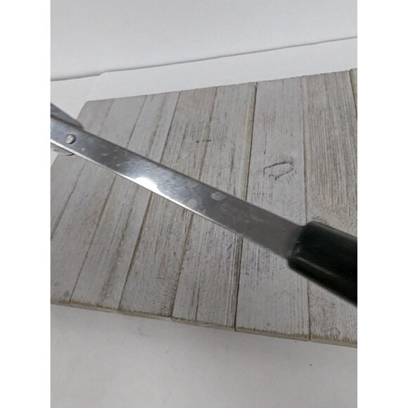 Fruit Handle #6 Stainless Steel Wide Meat Fork 12" USA Vintage - Picture 7 of 7